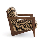 Кресло с обивкой из шенилла с тигровым принтом Tiger Chair варинант исполнения - 2 | Loft Concept в Орле