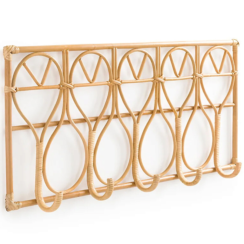 Настенная вешалка из ротанга Wila Wall Hanger L Древесина Бежевый Настенная вешалка из ротанга Wila Wall Hanger L Древесина Бежевый в Орле | Loft Concept
