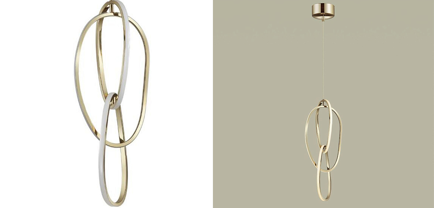 Подвесной светильник 3 Chain Link Gold 61 Подвесной светильник 3 Chain Link Gold 61 - Loft-Concept в Орле