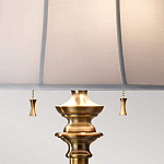 Торшер цвета латунь с белым текстильным абажуром Feiss варинант исполнения - 5 | Loft Concept в Орле