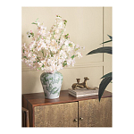 Ваза с зелеными цветочными и птичьими мотивами Vase Inspired by Nature варинант исполнения - 4 | Loft Concept в Орле