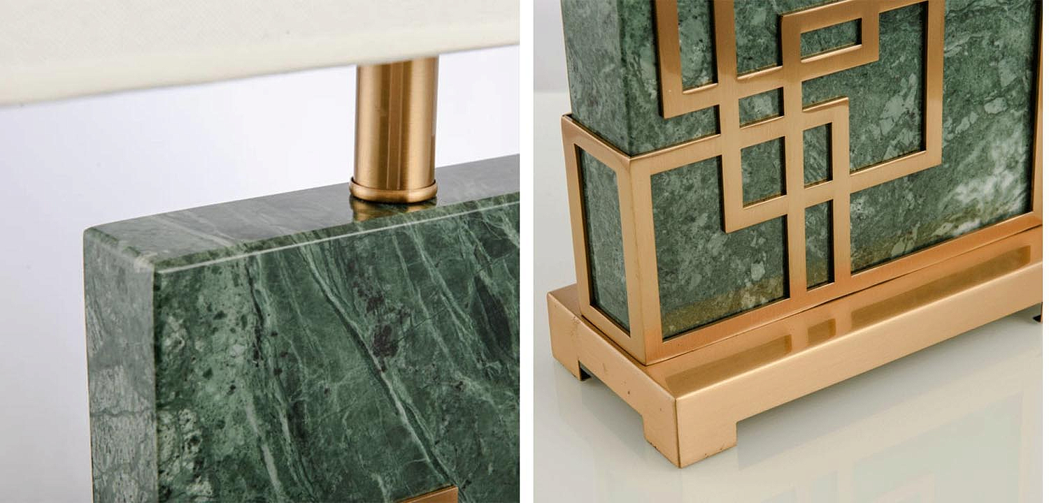 Настольная лампа Table Lamp marble green Настольная лампа Table Lamp marble green - Loft-Concept в Орле