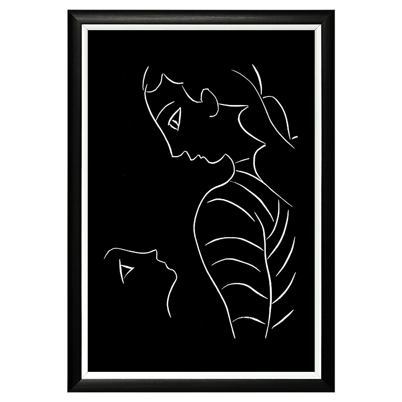 Постер White Silhouette Mother Poster Черный Белый Постер White Silhouette Mother Poster Черный Белый в Орле | Loft Concept
