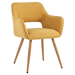 Стул в рогожке желтого цвета NEASAN STOOL варинант исполнения - 1 | Loft Concept в Орле