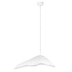 Подвесной светильник с асимметричным волнообразным абажуром и фактурной бахромой по краю Tactile Line варинант исполнения - 2 | Loft Concept в Орле