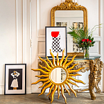 Зеркало-солнце круглое с золотыми с лучами Rays of Peace варинант исполнения - 3 | Loft Concept в Орле