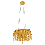 Люстра подвесная круглая с изогнутыми металлическими дугами и ниспадающими цепочками 65 см Atlantis Chain варинант исполнения - 4 | Loft Concept в Орле