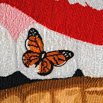 Картина вышивка бисером Grill Cut Out With Butterfly варинант исполнения - 2 | Loft Concept в Орле