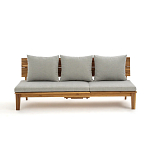 Садовый диван-трансофрмер Kate серый варинант исполнения - 5 | Loft Concept в Орле