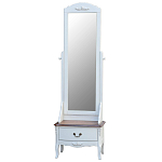 Напольное зеркало в стиле прованс с тумбочкой Valensole Mirror варинант исполнения - 1 | Loft Concept в Орле