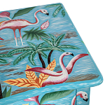 Комод с росписью Розовый фламинго L.XV CHEST OF DRAWERS Flowers with Flamingo варинант исполнения - 4 | Loft Concept в Орле