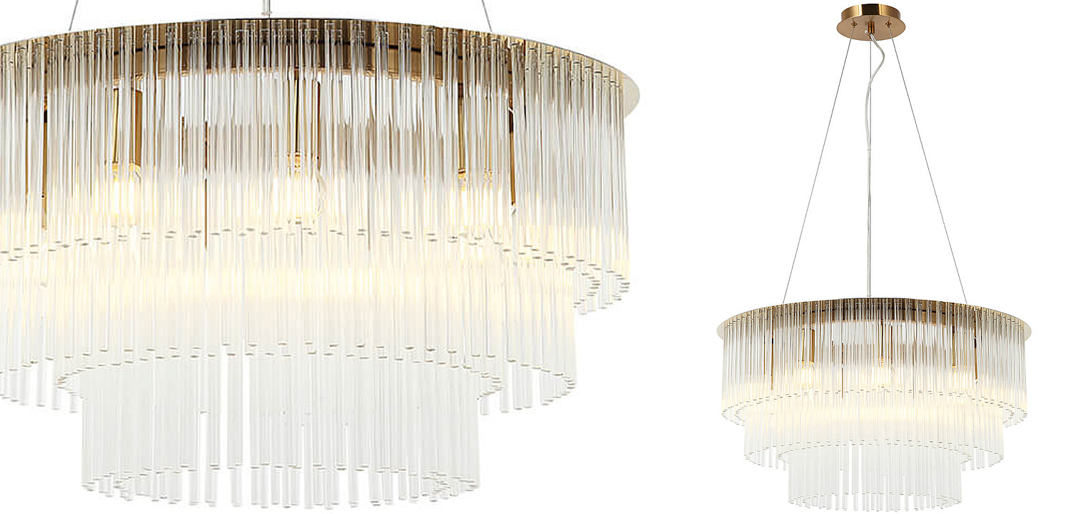 Люстра Harrison Chandelier gold 9 lamp Люстра Harrison Chandelier gold 9 lamp - Loft-Concept в Орле