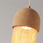 Подвесной светильник натуральная пробка с бахромой Natural Cork варинант исполнения - 3 | Loft Concept в Орле
