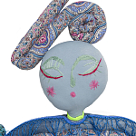 Кукла из одежды и павлопосадских платков Rusalka Blue Jeans 2 варинант исполнения - 2 | Loft Concept в Орле