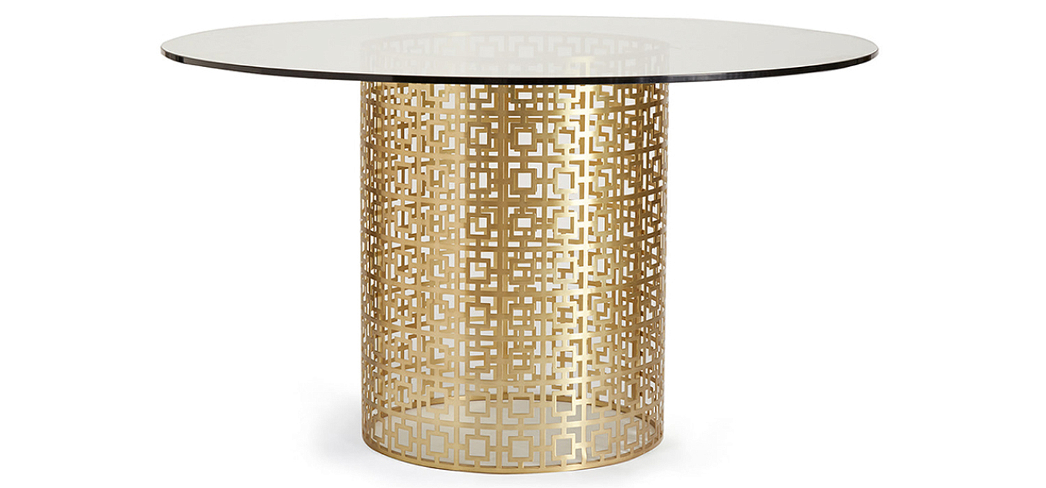 Обеденный стол Jonathan Adler Nixon Dining Table столешница Стекло Обеденный стол Jonathan Adler Nixon Dining Table столешница Стекло - Loft-Concept в Орле