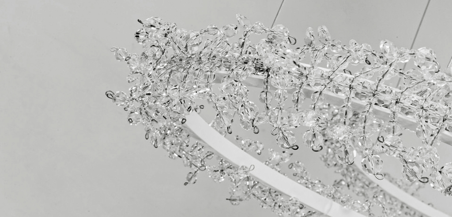 Люстра Crystal round chandelier 3 кольца Белый Люстра Crystal round chandelier 3 кольца Белый - Loft-Concept в Орле
