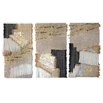 Триптих Геометрический гобелен бежевый Figurative Beige Wall Hangings варинант исполнения - 4 | Loft Concept в Орле