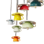 Подвесные светильники в виде разноцветных чашек Flower Reversal варинант исполнения - 2 | Loft Concept в Орле