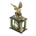 Часы настольные из натурального камня с декором в виде орла Eagle Stone Clock варинант исполнения - 10 | Loft Concept в Орле