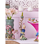 Подсвечник в образе попугая из фарфора с бронзовыми элементами Eden Garden варинант исполнения - 2 | Loft Concept в Орле