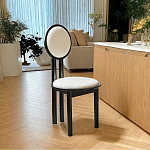 Дизайнерский стул из массива дерева с круглой спинкой Infinitude варинант исполнения - 1 | Loft Concept в Орле