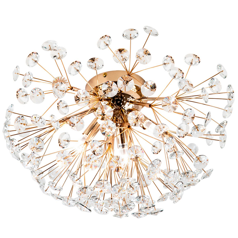 Потолочный светильник Crystal Dandelions Ceiling Lamp Прозрачный Глянцевое золото Потолочный светильник Crystal Dandelions Ceiling Lamp Прозрачный Глянцевое золото в Орле | Loft Concept