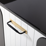 Черно-белый распашной комод Accordo варинант исполнения - 4 | Loft Concept в Орле