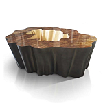 Кофейный стол Burl Exotic tree Coffee Table Black варинант исполнения - 1 | Loft Concept в Орле