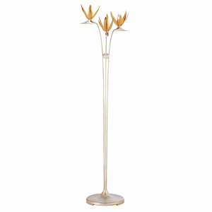 Торшер с 3-мя плафонами в виде цветов Golden Bird of Paradise