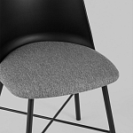 Стул из прочного пластика на металлическом основании Anora Black варинант исполнения - 7 | Loft Concept в Орле