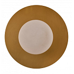 Бра круглое с плафоном из натурального камня на латунном основании Cryptocrystalline Stone варинант исполнения - 3 | Loft Concept в Орле