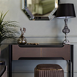 Настольная лампа с черным конусообразным абажуром Glass Flask варинант исполнения - 1 | Loft Concept в Орле