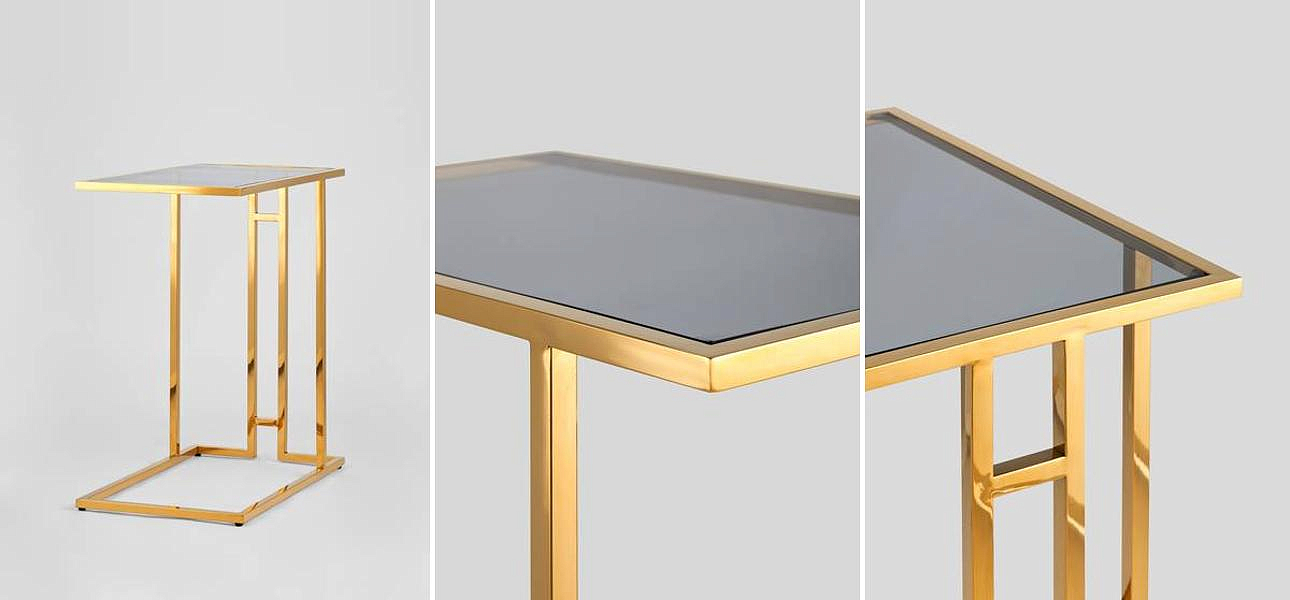 Стол приставной Lasker Milan Tables Gold Стол приставной Lasker Milan Tables Gold - Loft-Concept в Орле