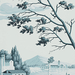 Обои ручная роспись Views of Italy Mare Verde варинант исполнения - 3 | Loft Concept в Орле