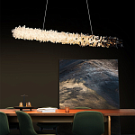 Люстра линейная светодиодная из необработанных кристаллов Mountain Comet варинант исполнения - 4 | Loft Concept в Орле