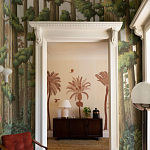 Обои ручная роспись Redwoods Sequoia on Sterling Silver gilded paper варинант исполнения - 2 | Loft Concept в Орле