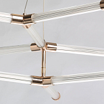 Люстра с геометрической конструкцией из вытянутых цилиндрических плафонов Hex Scaffold  варинант исполнения - 5 | Loft Concept в Орле