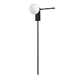 Бра с белым шарообразным плафоном и черным минималистичным каркасом Direct Rays варинант исполнения - 1 | Loft Concept в Орле