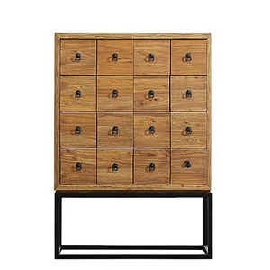 Комод в стиле Лофт с квадратными ящиками Vintage 16 Boxs