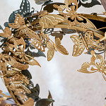 Зеркало круглое в металлической раме украшенной фигурами бабочек Butterflies варинант исполнения - 3 | Loft Concept в Орле