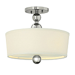 Потолочный светильник с белым цилиндрическим плафоном и шарообразными деталями Hinkley варинант исполнения - 1 | Loft Concept в Орле