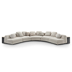 Большой угловой Диван California трансформер с приставными деревянными модулями   варинант исполнения - 1 | Loft Concept в Орле