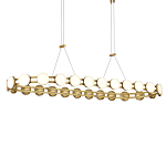 Люстра овальная с круглыми светодиодными источниками света Maxine Light варинант исполнения - 2 | Loft Concept в Орле