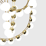 Люстра подвесная светодиодная с круглыми плафонами белого цвета PEARLS Suspension 39  варинант исполнения - 5 | Loft Concept в Орле