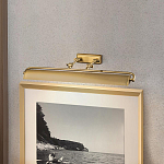 Светильник для картин цвета состаренная латунь с широким плафоном на прямоугольном основании Elstead Lighting варинант исполнения - 6 | Loft Concept в Орле