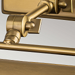 Светильник для картин цвета состаренная латунь с широким плафоном на прямоугольном основании Elstead Lighting варинант исполнения - 10 | Loft Concept в Орле