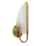 Бра с изогнутым рельефным плафоном Textured Glass варинант исполнения - 1 | Loft Concept в Орле