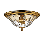 Потолочный светильник цвета латунь с прозрачным плафоном в форме чаши Hinkley варинант исполнения - 1 | Loft Concept в Орле