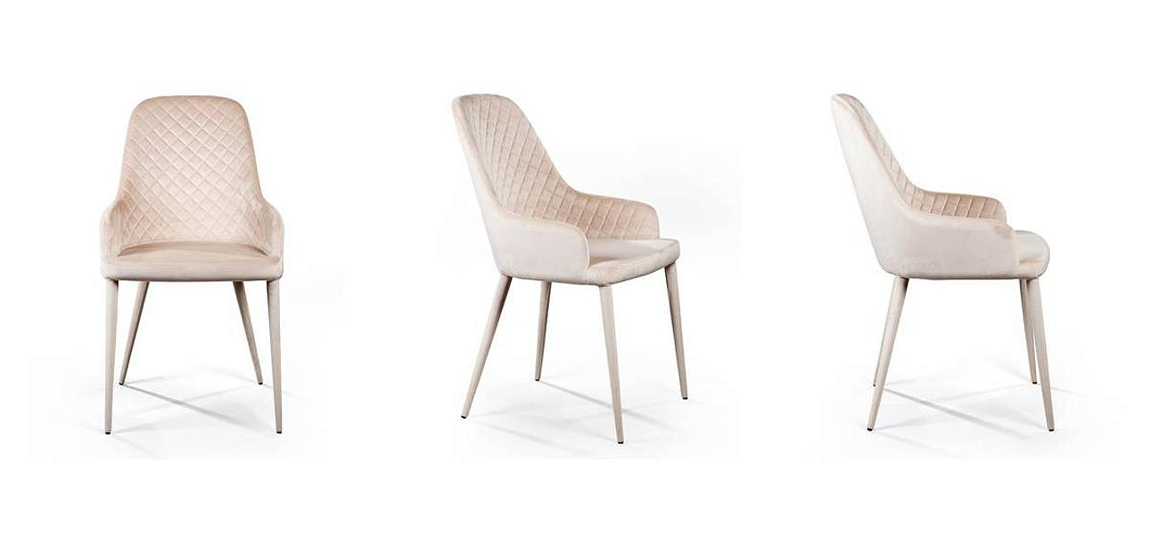 Стул Douglas Rhombus Chair Бежевый Велюр Стул Douglas Rhombus Chair Бежевый Велюр - Loft-Concept в Орле