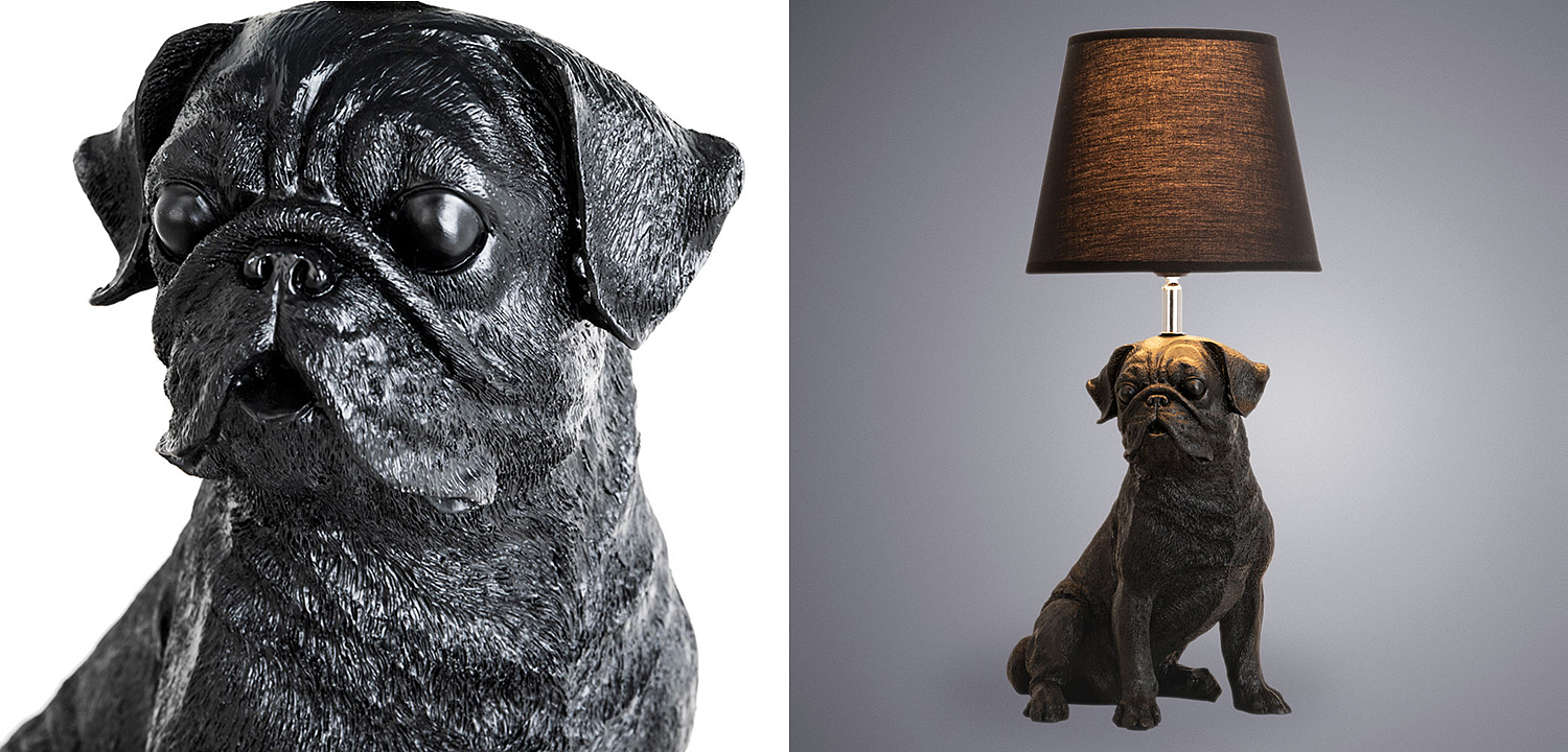 Настольная лампа Black Bulldog Table Lamp Настольная лампа Black Bulldog Table Lamp - Loft-Concept в Орле